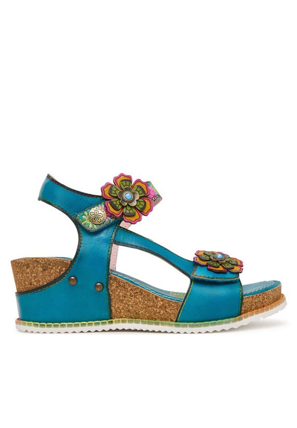 Laura Vita Sandały Bonito 36 Kolorowy. Materiał: skóra. Wzór: kolorowy