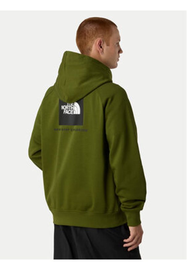 The North Face Bluza Redbox NF0A89F9 Zielony Regular Fit. Kolor: zielony. Materiał: bawełna