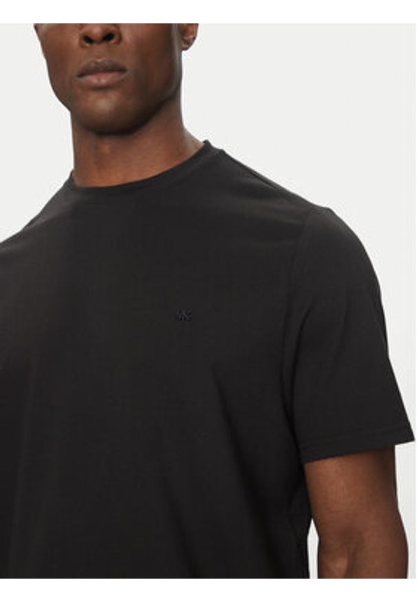 Michael Kors T-Shirt CR451V9HFK Czarny Regular Fit. Kolor: czarny. Materiał: syntetyk, bawełna