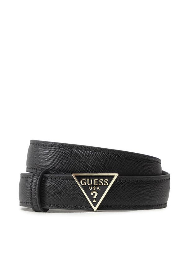 Guess Pasek Damski Alexie Belts BW7707 VIN25 Czarny. Kolor: czarny. Materiał: skóra