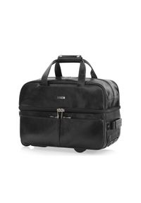 Ochnik - Torba podróżna. Kolor: czarny. Materiał: skóra #3