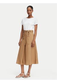 Marella Sukienka codzienna Tubo 2615221112 Beżowy Regular Fit. Okazja: na co dzień. Kolor: beżowy. Materiał: bawełna. Typ sukienki: proste. Styl: casual #1