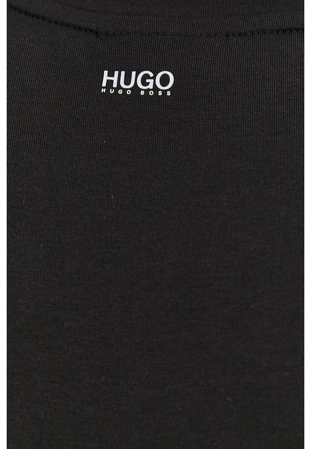 Hugo - T-shirt (2-pack). Okazja: na co dzień. Kolor: czarny. Materiał: dzianina. Wzór: gładki. Styl: casual