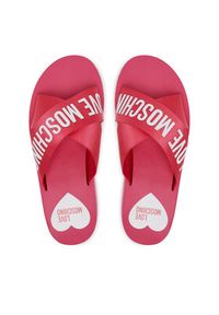 Love Moschino - LOVE MOSCHINO Klapki JA28324G0MIX3604 Różowy. Kolor: różowy. Materiał: materiał