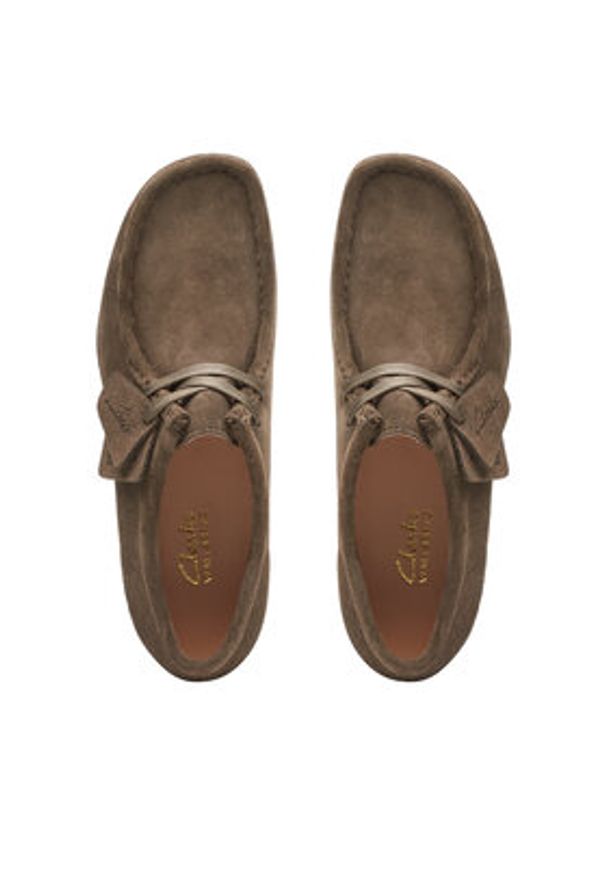 Clarks Półbuty WallabeeEVOSh 26174748 Brązowy. Kolor: brązowy. Materiał: zamsz, skóra