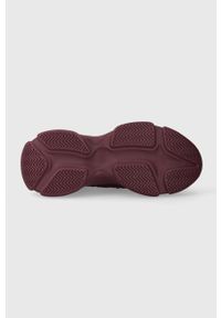 Steve Madden sneakersy Mac-E kolor bordowy SM19000019. Nosek buta: okrągły. Zapięcie: sznurówki. Kolor: czerwony. Materiał: materiał. Obcas: na platformie #4
