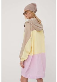 only - Only kurtka damska kolor fioletowy przejściowa oversize. Kolor: fioletowy. Materiał: materiał, poliester