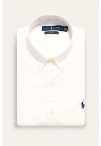 Polo Ralph Lauren - Koszula. Typ kołnierza: polo. Kolor: biały. Materiał: tkanina. Wzór: gładki #1