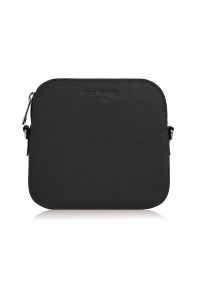 Listonoszka skórzana PAOLO PERUZZI IN-61-BL czarna. Kolor: czarny. Sezon: wiosna, zima, jesień, lato. Materiał: skórzane. Rodzaj torebki: na ramię #1