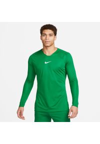 Koszulka piłkarska męska Nike Dry Park First Layer. Kolor: zielony. Długość rękawa: długi rękaw. Długość: długie. Sport: piłka nożna #1