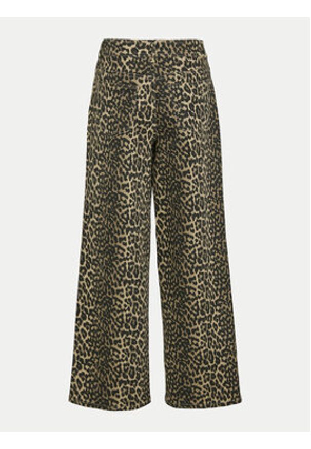 Vila Jeansy Chia 14105638 Beżowy Wide Leg. Kolor: beżowy