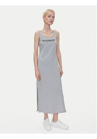 Emporio Armani Underwear Sukienka codzienna EW000494 AF10881 O8002 Szary Regular Fit. Okazja: na co dzień. Kolor: szary. Materiał: bawełna. Typ sukienki: proste. Styl: casual #4