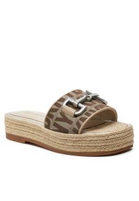 DKNY Espadryle K1483276 Brązowy. Kolor: brązowy. Materiał: materiał