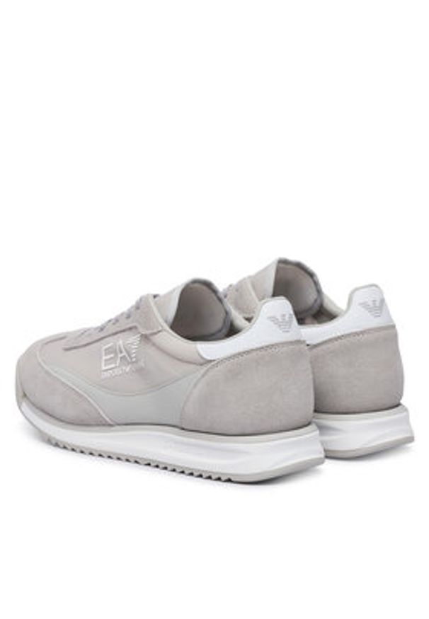 EA7 Emporio Armani Sneakersy 7X000655 AF23106 MZ630 Szary. Kolor: szary. Materiał: materiał