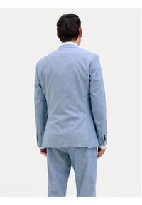 Jack & Jones - Jack&Jones Marynarka Riviera 12228721 Niebieski Slim Fit. Kolor: niebieski. Materiał: bawełna