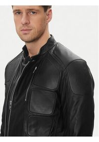 Serge Pariente Kurtka skórzana Couture Czarny Slim Fit. Kolor: czarny. Materiał: skóra #3