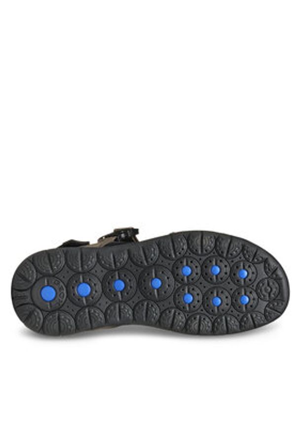 Geox Sandały U Spherica Ec5 U55ELB 000EK C1018 Szary. Kolor: szary. Materiał: skóra