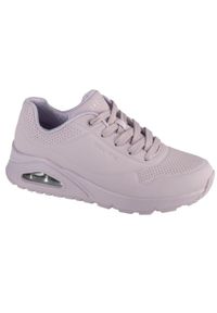 skechers - Buty do chodzenia damskie Skechers Uno-stand On Air. Kolor: fioletowy. Materiał: materiał, syntetyk. Szerokość cholewki: normalna. Model: Skechers Sport. Sport: turystyka piesza