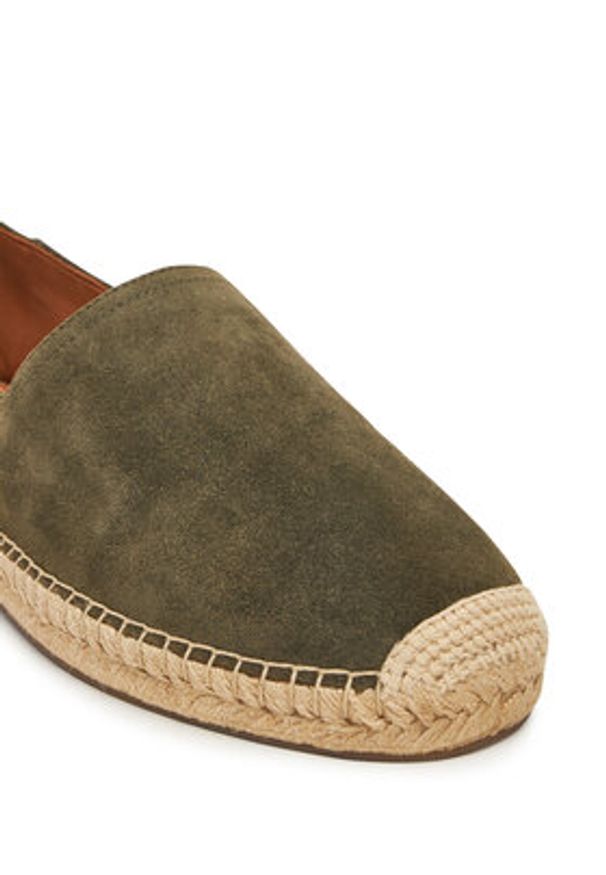 Polo Ralph Lauren Espadryle Cevio 803961282002 Khaki. Kolor: brązowy. Materiał: skóra, zamsz