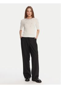 KAOS Sweter RI1KT021 Écru Regular Fit. Materiał: wełna #3