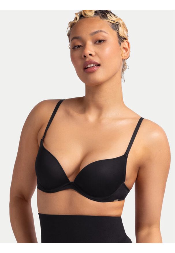 Dorina Biustonosz push-up Michelle FXPG0042MI121 Czarny. Kolor: czarny. Materiał: syntetyk. Rodzaj stanika: push-up