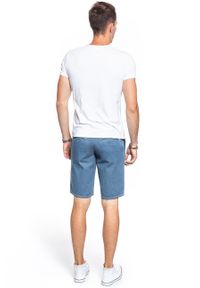 Mustang - SPODENKI MUSTANG Classic Chino Short Denim Blue 1007751 5000 310. Materiał: denim