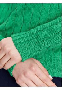 Polo Ralph Lauren Sweter 211891640005 Zielony Slim Fit. Typ kołnierza: polo. Kolor: zielony. Materiał: bawełna #2
