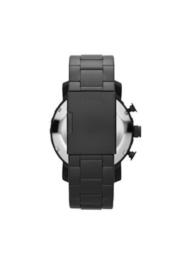 Fossil Zegarek Nate JR1401 Czarny. Kolor: czarny
