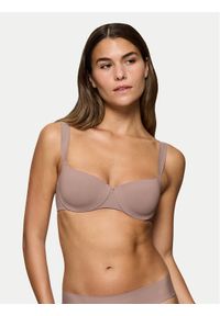 Triumph Biustonosz balkonetka Make-Up Illusion 10217849 Brązowy. Kolor: brązowy. Materiał: syntetyk #1
