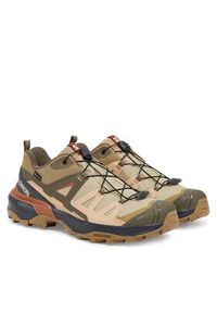 salomon - Salomon Trekkingi X Ultra 360 Gore-Tex L47742000 Beżowy. Kolor: beżowy. Materiał: materiał #6