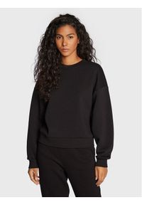 Gina Tricot Bluza Basic 10943 Czarny Relaxed Fit. Kolor: czarny. Materiał: syntetyk, bawełna
