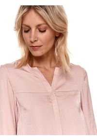 TOP SECRET - Koszulowa bluzka z długim rękawem. Kolor: różowy. Długość rękawa: długi rękaw. Długość: długie #7