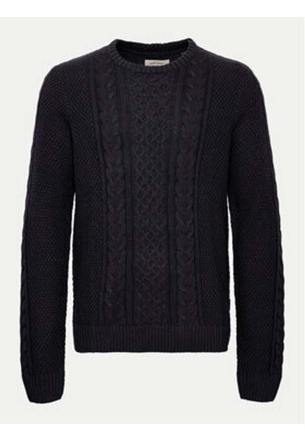 Blend Sweter 20717439 Czarny Regular Fit. Kolor: czarny. Materiał: syntetyk