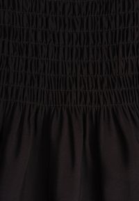 Renee - Czarna Bawełniana Sukienka na Ramiączkach z Gumką w Pasie o Rozkloszowanym Kroju Holfea. Okazja: na spacer, na co dzień, do pracy. Kolor: czarny. Materiał: bawełna. Długość rękawa: na ramiączkach. Sezon: lato. Typ sukienki: rozkloszowane, proste. Styl: casual, elegancki, klasyczny #4