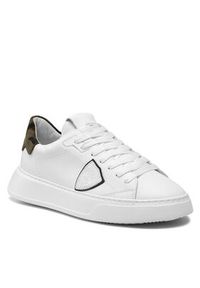 Philippe Model Sneakersy Temple Low BTLU VC01 Biały. Kolor: biały. Materiał: skóra