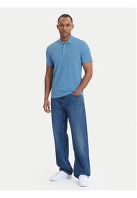 Napapijri Polo Ealis NP0A4H8B Niebieski Regular Fit. Typ kołnierza: polo. Kolor: niebieski. Materiał: bawełna #4