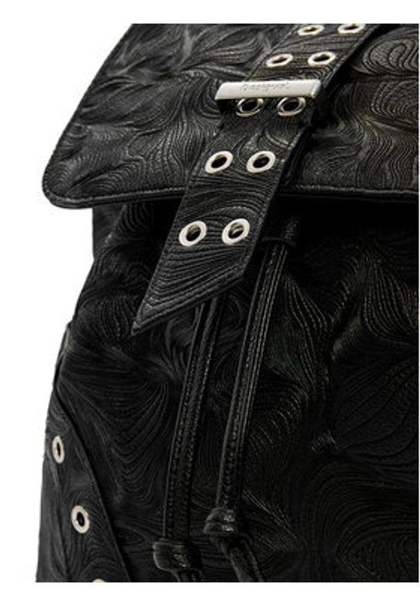 Desigual Plecak 26SAKP04 Czarny. Kolor: czarny. Materiał: materiał