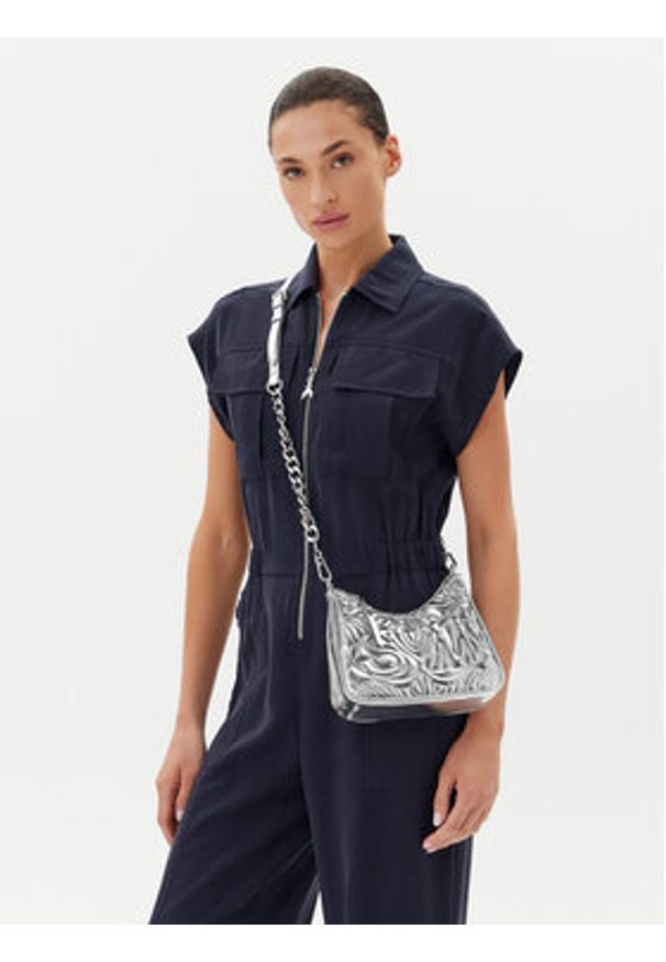 Steve Madden Torebka Blimited SM13001563 Srebrny. Kolor: srebrny. Materiał: skórzane