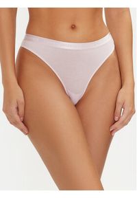 TOMMY HILFIGER - Tommy Hilfiger Komplet 3 par stringów UW0UW04480 Kolorowy. Materiał: bawełna. Wzór: kolorowy #4