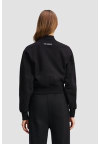 Karl Lagerfeld - KARL LAGERFELD Сzarny damski bomber Ikon Patch Buttons, Rozmiar L. Kolor: czarny