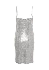 Vero Moda Sukienka koktajlowa 10295675 Srebrny Regular Fit. Kolor: srebrny. Materiał: syntetyk. Styl: wizytowy #6