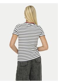 only - ONLY T-Shirt Heart 15318959 Biały Regular Fit. Kolor: biały. Materiał: wiskoza #5