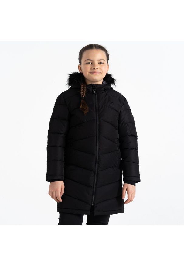 DARE 2B - Kurtka turystyczna dziecięca Striking III zimowa. Okazja: na co dzień. Kolor: czarny. Materiał: puch. Sezon: zima. Styl: casual, sportowy