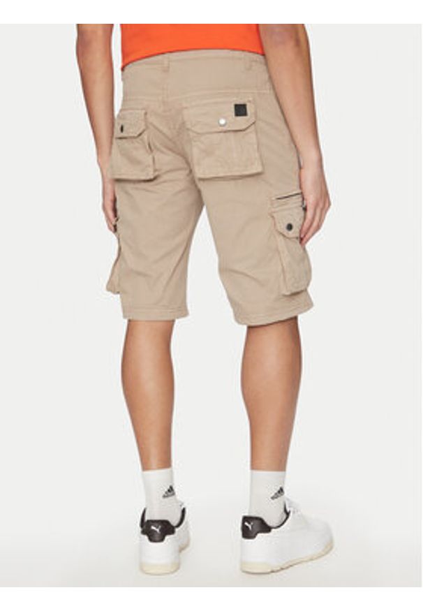 Alpha Industries Szorty materiałowe 136250 Beżowy Regular Fit. Kolor: beżowy. Materiał: bawełna