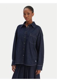 Weekend Max Mara Koszula jeansowa Foggia 2615111011 Granatowy Relaxed Fit. Kolor: niebieski. Materiał: bawełna #1