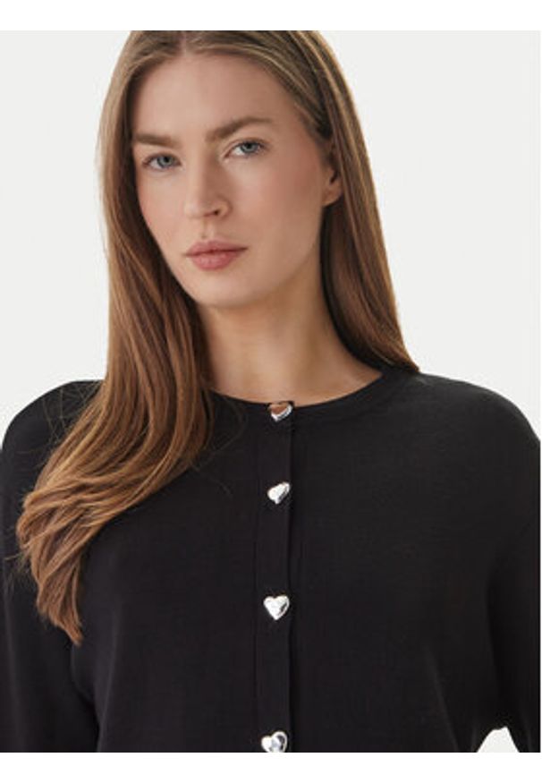 only - ONLY Kardigan Maisie 15364920 Czarny Regular Fit. Kolor: czarny. Materiał: wiskoza