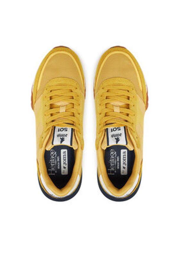 Joma Sneakersy C.501 2528 C501S2528 Żółty. Kolor: żółty. Materiał: materiał