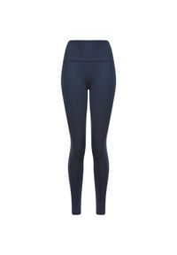 TOMBO - Legginsy Damskie Z Wysokimi Stanami Core. Stan: podwyższony. Kolor: niebieski. Sport: turystyka piesza #1