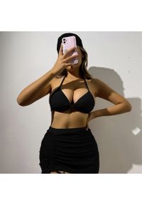 Intica - Bikini z pareo na plażę i basen regulowane lekkie Ileen. Kolor: zielony. Materiał: tkanina #10