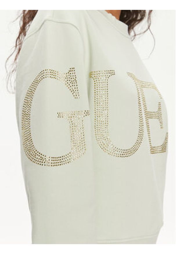 Guess Bluza Vintage Logo W4GQ10 KC8I0 Żółty Relaxed Fit. Kolor: żółty. Materiał: bawełna. Styl: vintage